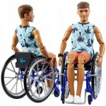Barbie Model Ken na invalidním vozíku v modrém kostkovaném tílku 195 – Sleviste.cz