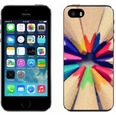 Pouzdro mmCase Gelové iPhone SE 2016 - pastelky – Zboží Mobilmania