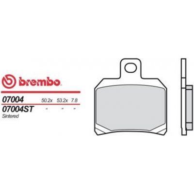 Zadní brzdové destičky Brembo Malaguti 125 MADISON 3 2008 - směs XS | Zboží Auto