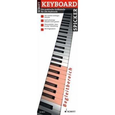 Akordy na keyboard Vhodná pomůcka pro začátečníky – Hledejceny.cz