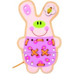 Tooky Toy arkádová hra Zvířátka na šněrování 5v1 – Zboží Dáma