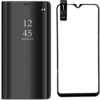 Pouzdro Smart Clear View Samsung Galaxy A20e černé + sklo na displej – Zboží Mobilmania