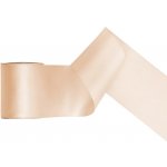 Stuha saténová KRÉMOVÁ, 100 mm x 25 m – Zboží Dáma