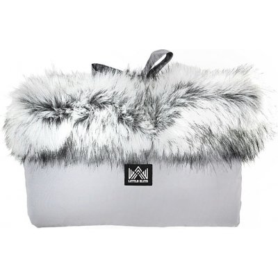 Little Elite Rukávník ŠEDÝ šedý kožíšek – Zboží Dáma