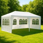 Garthen 400 Zahradní párty stan 3 x 6 m bílý – Zboží Dáma