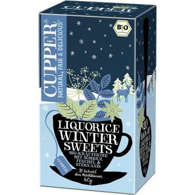 Cupper BIO Liquorice Winter Sweets 20 x 2 g – Zboží Mobilmania