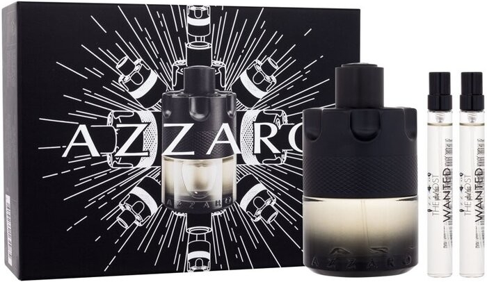 Azzaro The Most Wanted Intense Dárková sada pánská toaletní voda 100 ml a miniaturky pánská toaletní voda 2 x 10 ml