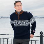 Norský svetr Norlender SPITZBERGEN tmavě modrý – Zboží Mobilmania