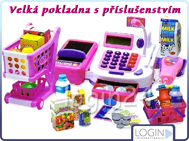 Doris dětská pokladna s příslušenstvím nákupní vozík a košík od 599 Kč -  Heureka.cz