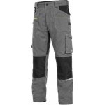 Canis CXS 102003471044 Kalhoty Stretch do pasu zkrácené na výšku šedo-černé – Zboží Dáma