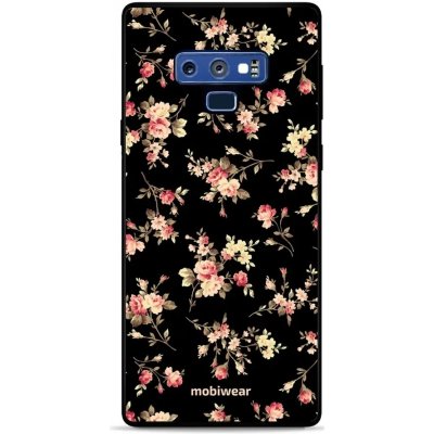 Pouzdro Mobiwear Glossy Samsung Galaxy Note 9 - G039G - Květy na černé