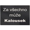 Rohožka GDmats Kalousek Černá 40x60 cm