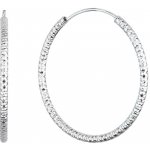 Pavona stříbrné kruhy s ozdobným prolisováním 61006 – Zboží Dáma