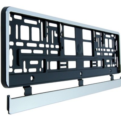 Utal Podložka pod SPZ s odnímatelným panelem chrom po obvodu, 91566 | Zboží Auto