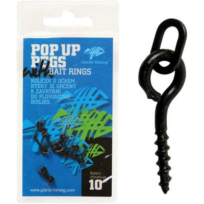 Giants Fishing Kolíček s očkem Pop Up Pegs with Bait Rings 10ks – Hledejceny.cz