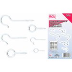 Vruty - háčky + očka, sada 151 dílů, PVC kazeta - BGS 8136 – Zboží Mobilmania