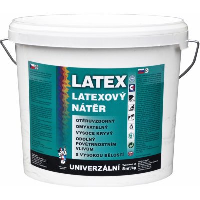 Barvy a laky Hostivař Latex univerzální V2020 bílý 5 kg – Zboží Mobilmania