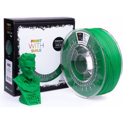 Print With Smile ABS - 1,75 mm - GREEN - 1 kg – Zboží Živě