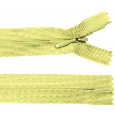 Spirálový zip no.3 skrytý nerozepínací 20cm - více barev color: 633 hrášková zelená – Hledejceny.cz