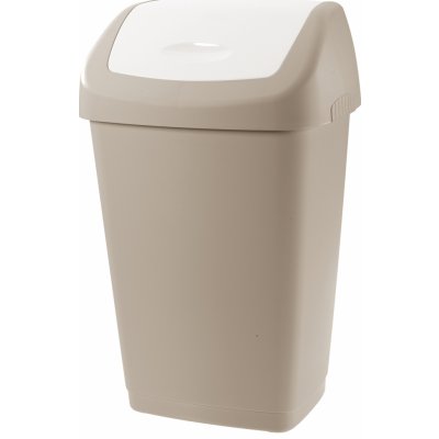 Tontarelli Odpadkový koš AURORA 15 l sv. hnědá/bílá – Zboží Dáma