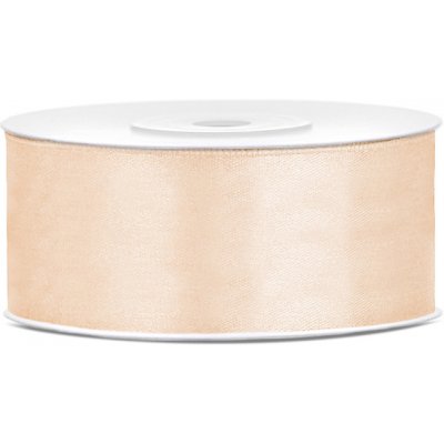 Stuha saténová KRÉMOVÁ, 25 mm x 25 m – Zboží Dáma