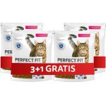 PERFECT FIT Adult 1+ suché krmivo bohaté na lososa pro dospělé kočky 4 x 0,75 kg – Hledejceny.cz