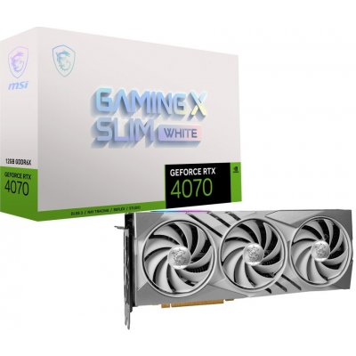 MSI GeForce RTX 4070 GAMING X SLIM WHITE 12G – Sleviste.cz