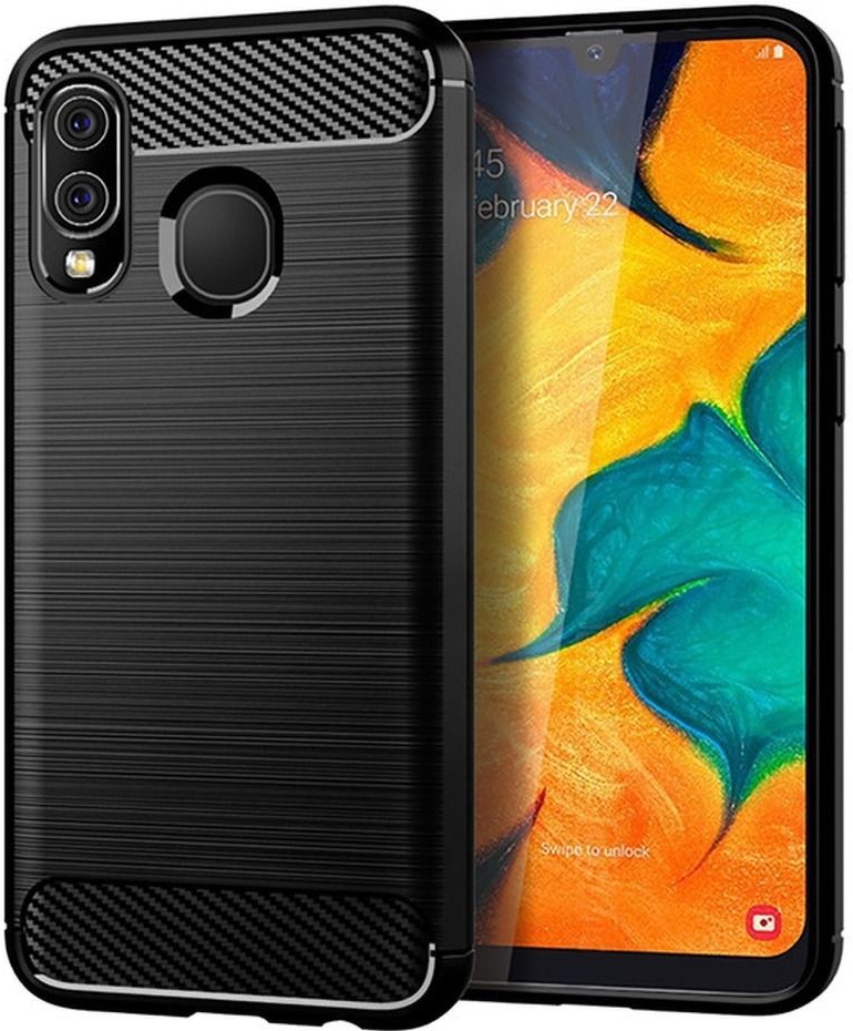 Pouzdro Forcell CARBON Case Samsung GALAXY A40 černé