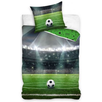 BedTex bavlna povlečení pro fotbalisty motiv Fotbalové hřiště 140x200 70x90 – Zboží Mobilmania