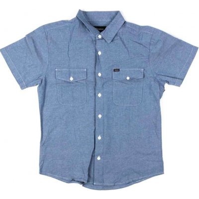 Brixton Davis s s Wvn Light Blue Chambray LBLCH košile