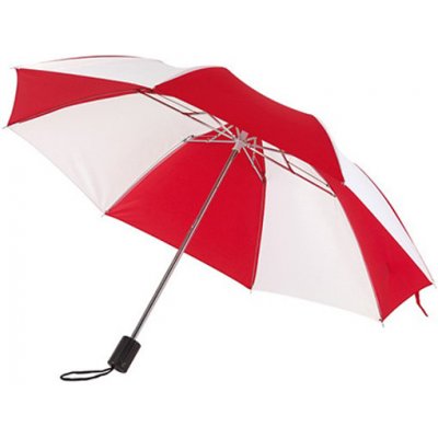 L-Merch Skládací deštník SC80 bílo červený – Zboží Mobilmania
