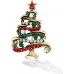 Éternelle vánoční brož se zirkony Christmas Tree 5 vánoční stromeček B2098-11120205345901 Barevná/více barev – Zboží Dáma