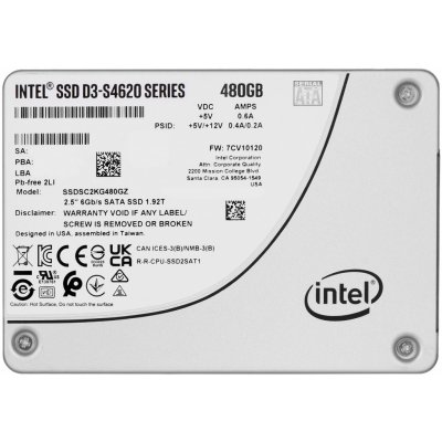 Intel D3-S4620 480GB, SSDSC2KG480GZ01