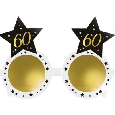 Fiestas Guirca Párty brýle číslo 60 hvězdy – Sleviste.cz