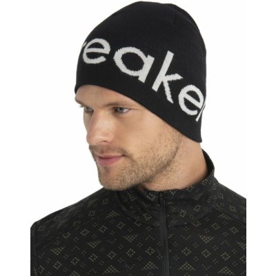 Icebreaker Merino Icebreaker Beanie Black/Ecru Heather – Zboží Mobilmania