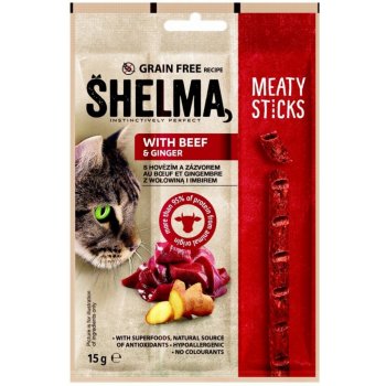 Shelma Sticks s hovězím a zázvorem GF 15 g