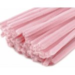 Chlupatý modelovací drát 160281/28, jednobarevná růžová nejsvětlejší, průměr 6mm, délka 30cm, (1 balení, 20 kusů) – Sleviste.cz