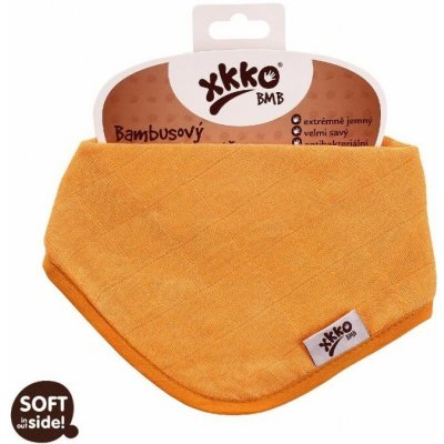 KIKKO Bambusový slintáček/šátek XKKO BMB Orange – Zboží Mobilmania