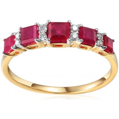 iZlato Forever Briliantový prsten s rubíny IZBR957R – Zboží Mobilmania