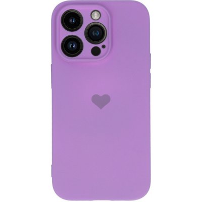Pouzdro Vennus Valentýnské Heart iPhone 13 - fialové
