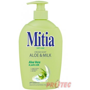 Mitia Aloe & Milk tekuté mýdlo dávkovač 500 ml