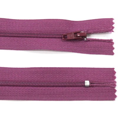 Spirálový zip no.3 nerozepínací 30cm - více barev color: 575 švestková fialová – Hledejceny.cz