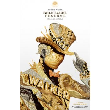 Johnnie Walker Gold Label Reserve 40% 0,7 l (dárkové balení 2 sklenice) od  1 450 Kč - Heureka.cz
