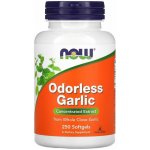 NOW Odorless Garlic česnekový extrakt bez zápachu 250 softgelových kapslí – Hledejceny.cz