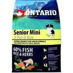 Ontario Senior Mini Fish & Rice 6,5 kg – Zboží Mobilmania