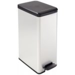 CURVER SLIM BIN 40 l Odpadkový koš stříbrný 02340-582 – Sleviste.cz