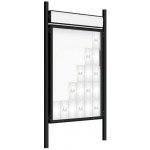 PROCITY Venkovní vitrína model 2000 30x A4, černá, včetně sloupků a záhlaví | Zboží Auto