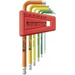 PB Swiss Tools Zástrčné klíče imbus 1,5 - 6 mm s kul.hlavou PB 212.H-6 RB – Zboží Dáma
