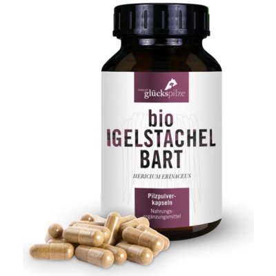 Glückspilze bio Lví hříva hericium erinaceus 120 kapslí – Hledejceny.cz