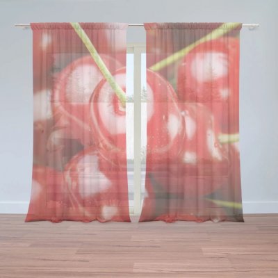 Sablio Záclony Třešně: 2ks 150x250cm – Hledejceny.cz